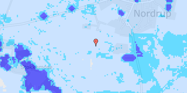 Ekstrem regn på Nordrup Vestervang 89