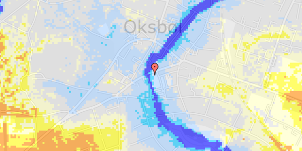 Ekstrem regn på Vestergade 23