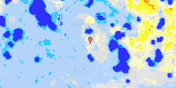 Ekstrem regn på Garnisonsvej 14, 1. th