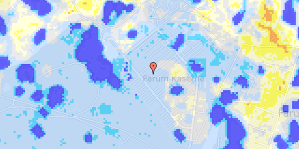 Ekstrem regn på Garnisonsvej 54, 1. th