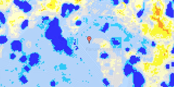 Ekstrem regn på Garnisonsvej 60, 1. th