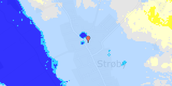 Ekstrem regn på Strøby Bygade 27, 1. 