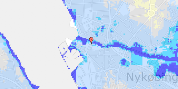 Ekstrem regn på Slotsbryggen 17