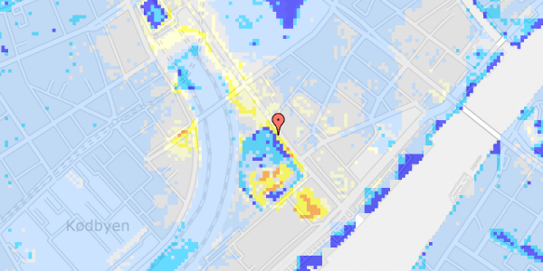 Ekstrem regn på Bernstorffsgade 34A