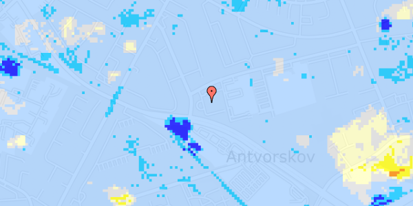 Ekstrem regn på Antvorskov Alle 139C