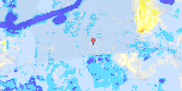 Ekstrem regn på Østergårds Alle 75