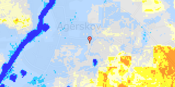 Ekstrem regn på Hovedgaden 24C, 1. 