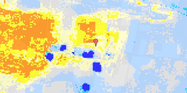 Ekstrem regn på Klitheden Syd 60