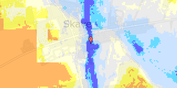 Ekstrem regn på Viborgvej 238