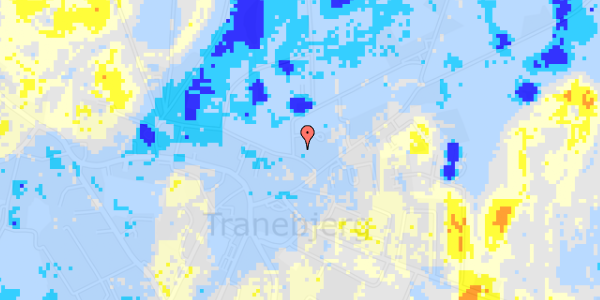 Ekstrem regn på Tranevej 21, . b