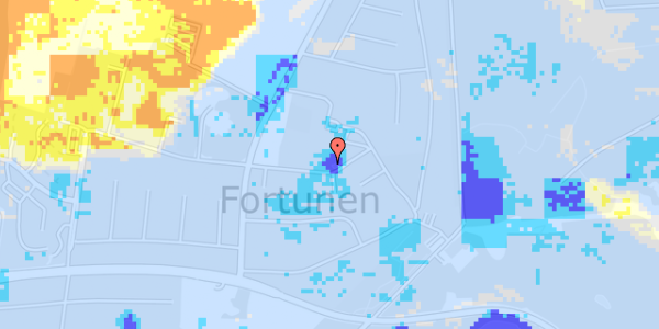 Ekstrem regn på Trongårdsvej 18