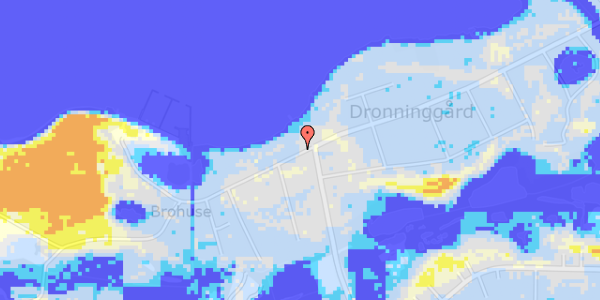 Ekstrem regn på Dronninggårds Alle 102