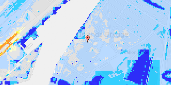 Ekstrem regn på H.C. Hansens Gade 9, 1. th