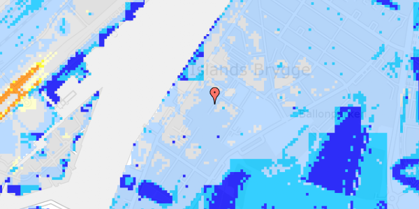 Ekstrem regn på Hans Hedtofts Gade 8, 3. th