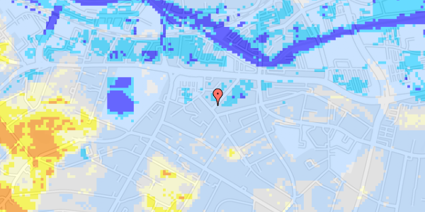 Ekstrem regn på Fredensgade 1