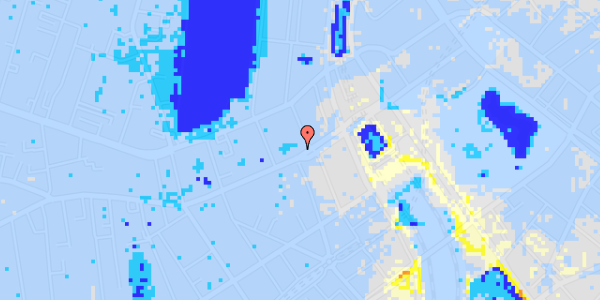 Ekstrem regn på Vesterbrogade 10