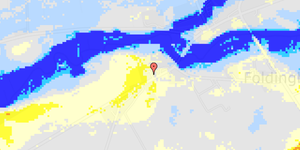 Ekstrem regn på Kongeåvej 118