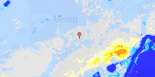 Ekstrem regn på Blommehaven 1