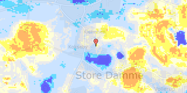 Ekstrem regn på Fanefjord Kirkevej 35B, st. 