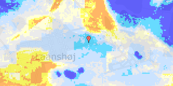 Ekstrem regn på Laanshøj Alle 89