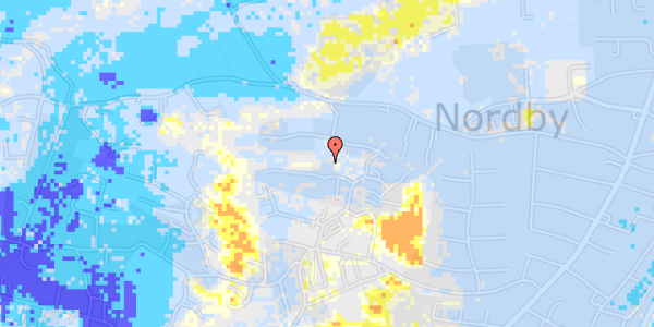 Ekstrem regn på Spelmanns Toft 18