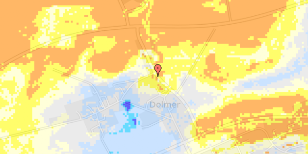 Ekstrem regn på Dolmer Bygade 12F