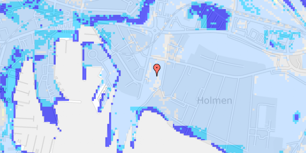 Ekstrem regn på Holmens Boulevard 11