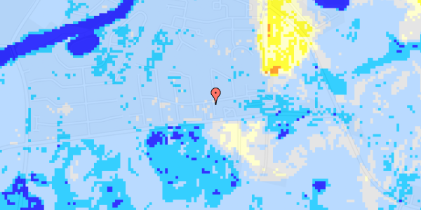 Ekstrem regn på Østergårds Alle 2