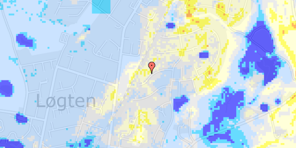 Ekstrem regn på Løgten Østervej 107