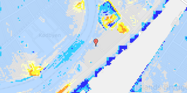 Ekstrem regn på Carsten Niebuhrs Gade 11, 6. 