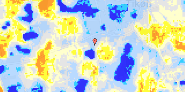 Ekstrem regn på Danstrupvej 39