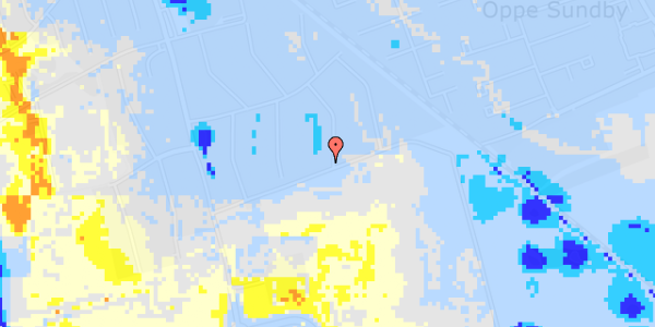 Ekstrem regn på Gyldenstens Vænge 144