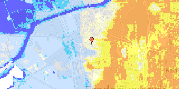 Ekstrem regn på Tscherningsgade 4B, 1. 