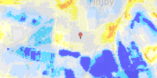 Ekstrem regn på Højbygårdsvej 20, . l