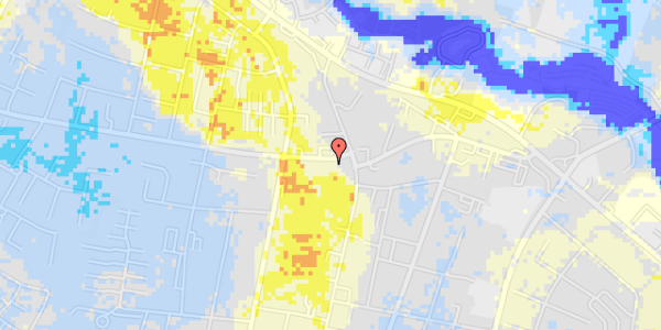 Ekstrem regn på Baungårdsvej 1A