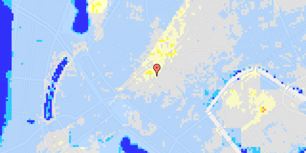 Ekstrem regn på Frederiksberggade 12A