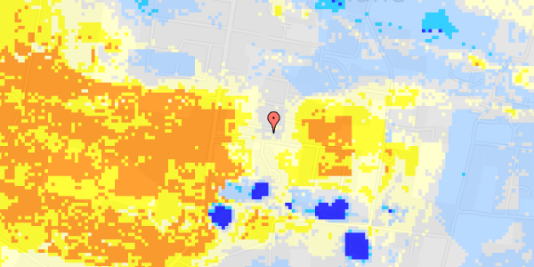 Ekstrem regn på Klitheden Syd 1C