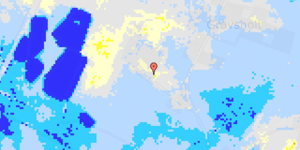 Ekstrem regn på Gravsholtvej 47