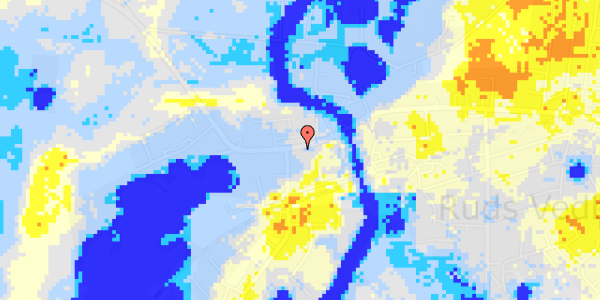 Ekstrem regn på Rudsgade 4A