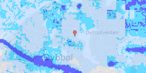 Ekstrem regn på Dybbøl Bygade 79A