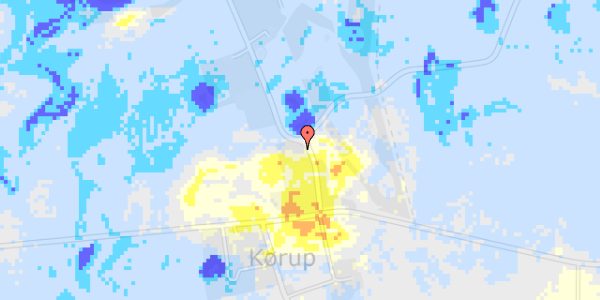 Ekstrem regn på Bisgårdsvej 18