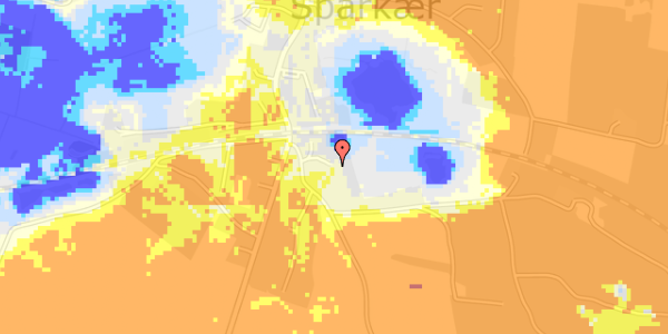 Ekstrem regn på Foldbjergvej 1