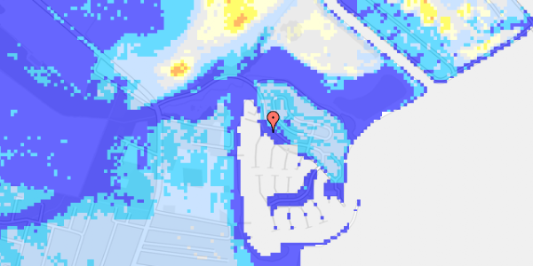 Ekstrem regn på Kaløvig Bådehavn 126