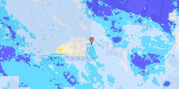 Ekstrem regn på Fensmark Skov 6C