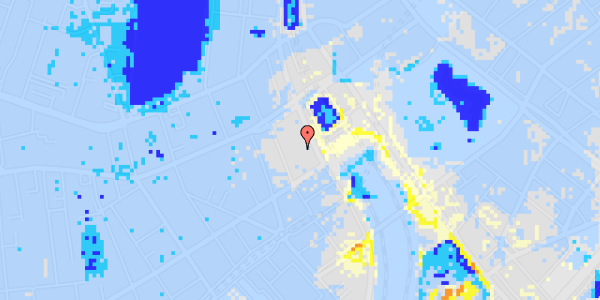 Ekstrem regn på Reventlowsgade 10A, 5. th