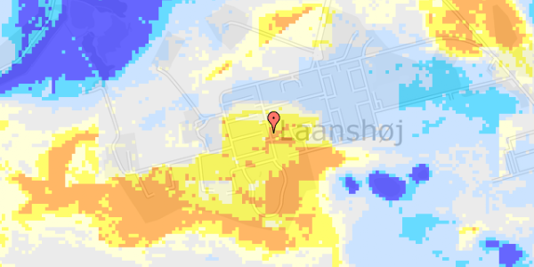 Ekstrem regn på Vestre Alle 46