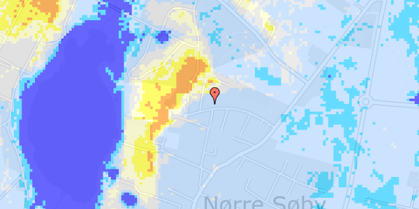 Ekstrem regn på Kirkeløkken 20