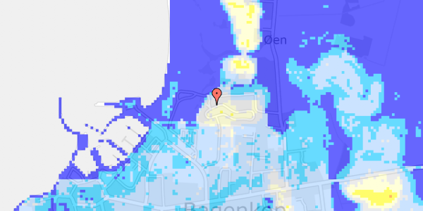 Ekstrem regn på Strandgårdsvej 59