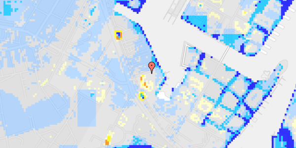 Ekstrem regn på Frederikskaj 2M, st. tv