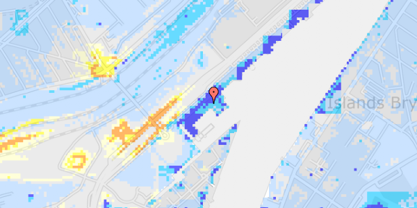 Ekstrem regn på Kalvebod Brygge 51, st. 